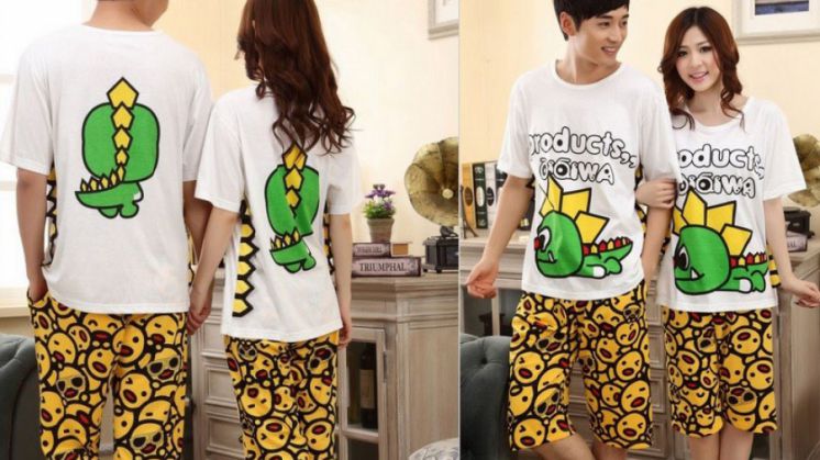 Pajamas for lovers. Paired pajamas