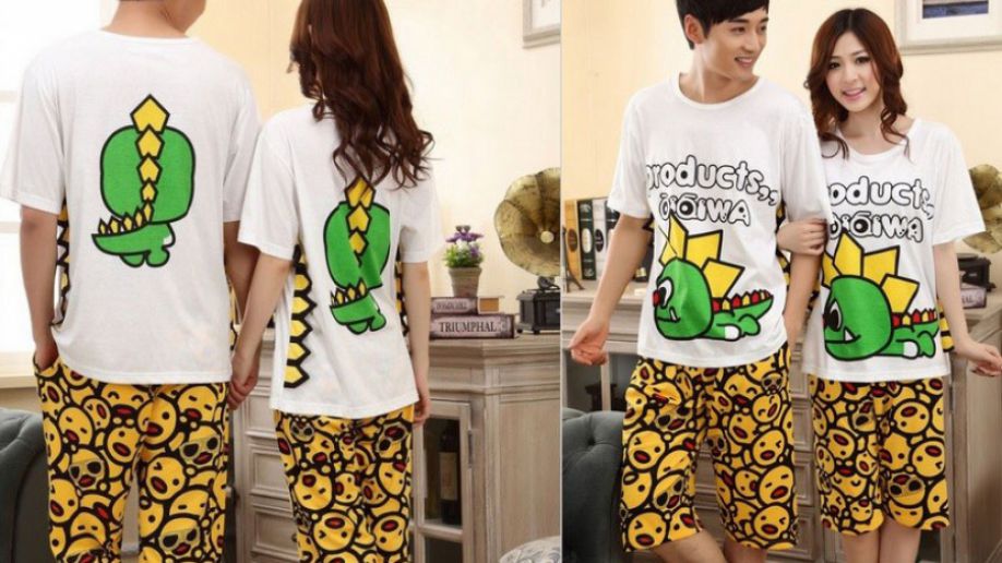 Pajamas for lovers. Paired pajamas