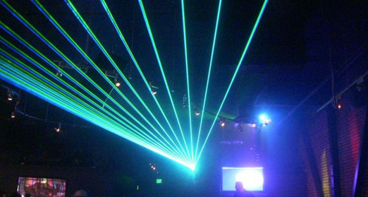 Buy laser gloves. Gloves with lasers on their fingers. Glasses with lasers