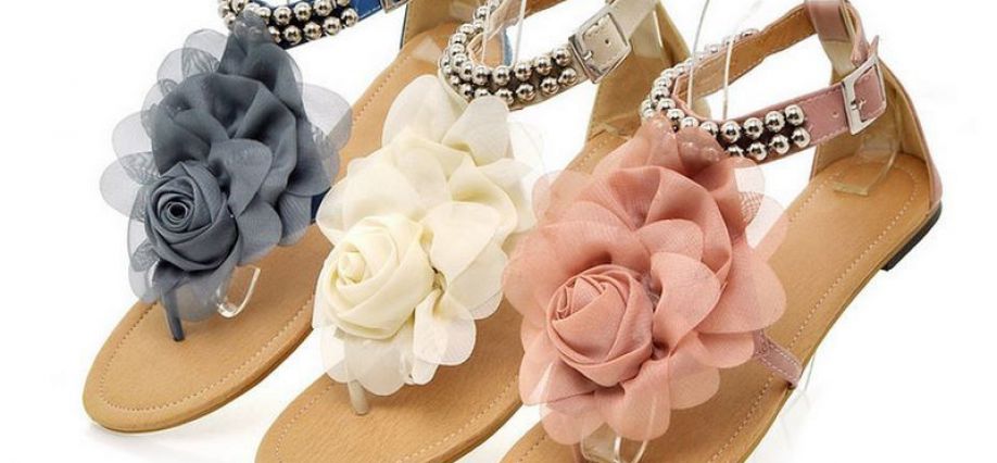 Flops with a rose from Aliexpress