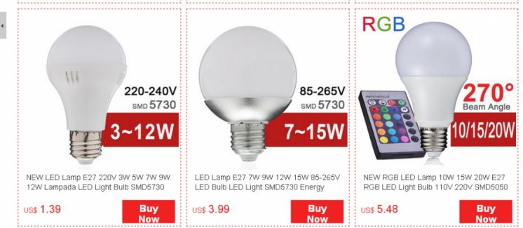 LED lamps from Aliexpress Store
